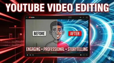 مونتاج وتصميم فيديوهات قصيرة (Reels & TikTok) احترافية لزيادة التفاعل.