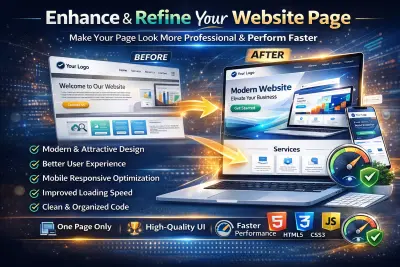 تحسين وتطوير واجهة موقعك لتصبح أكثر احترافية وسرعة في الأداء