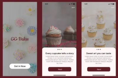 تصميم واجهات تطبيق موبايل احترافية بتجربة استخدام مدروسة ل (6 شاشات)