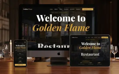 تصميم صفحة هبوط احترافية وسريعة للمطاعم (Landing Page Design)