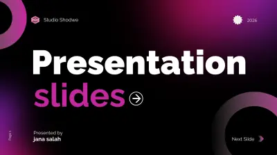 تصميم عروض تقديمية Presentations احترافية تبهج جمهور
