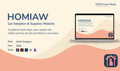 تصميم UI/UX احترافي لمواقع الويب أو التطبيقات  عمل Case Study كاملة تحليل تجربة المستخدم وتحسينها تصميم لوحات عرض للمشروع (Portfolio Presentation)  تسليم الملفات بصيغة Figma + صور جاهزة للعرض