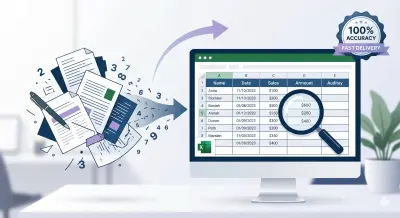 إدخال وتنظيف البيانات وتنسيق الجداول باحترافية ودقة متناهية (Excel/Google Sheets)