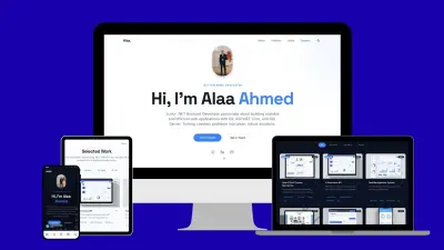 تصميم موقع Portfolio احترافي باستخدام Next.js و Tailwind CSS
