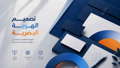 تصميم هوية بصرية كاملة واحترافية لشركتك أو مشروعك الناشئ.