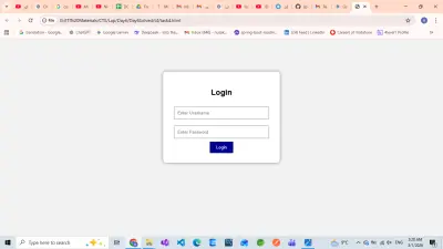 سأقوم بتصميم وتطوير صفحة تسجيل دخول (Login Page) بسيطة واحترافية باستخدام HTML و CSS و JavaScript.
