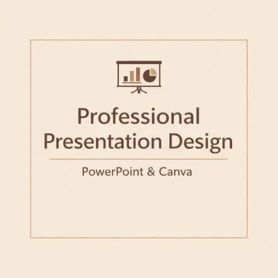 تصميم عروض تقديمية احترافية ومودرن باستخدام PowerPoint و Canva