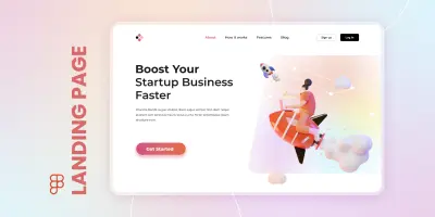 تصميم Landing Page احترافية وجذابة تحول الزوار لعملاء