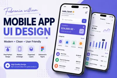 سأقوم بتصميم واجهة مستخدم (UI) احترافية لتطبيق موبايل حديث وجذاب، مع التركيز على البساطة وسهولة الاستخدام وتجربة مستخدم سلسة تساعد على تحقيق هدف التطبيق.