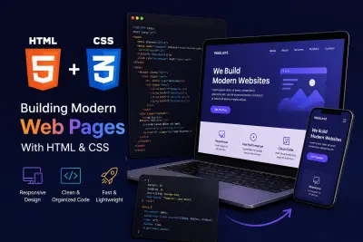 سأقوم بتصميم وتطوير صفحة ويب واحدة فقط باستخدام HTML و CSS.