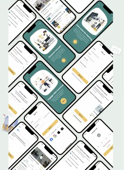 تصميم واجهة موبايل أبلكيشن (UI/UX) احترافية لأنظمة iOS وAndroid