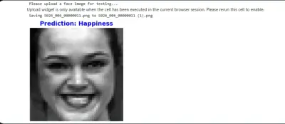 صورة العمل نظام التعرف على تعبيرات الوجه