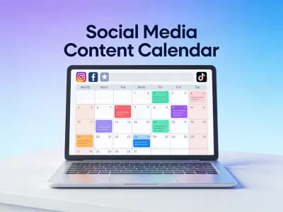 أصمم لك كالندر أسبوعي أو شهري لمنصات السوشيال ميديا