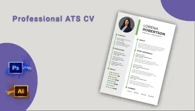 تصميم سيرة ذاتية احترافية ATS CV