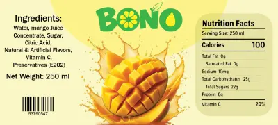 juice label