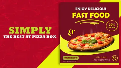 تصميم بوسترات وإعلانات سوشيال ميديا احترافية وجذابة