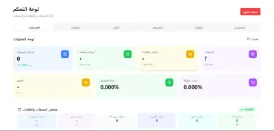 أنا سأقوم بتصميم وتطوير Dashboard احترافي لموقع ملابس (E-commerce Dashboard) يساعدك على إدارة مشروعك بسهولة وكفاءة.