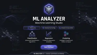 بناء برنامج ذكاء اصطناعي (GUI) متكامل لتحليل وتنبؤ البيانات