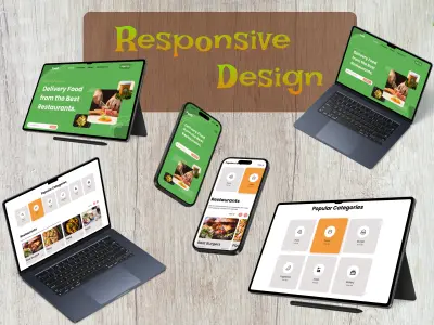 تصميم واجهات مواقع Responsive متوافقة مع جميع الشاشات