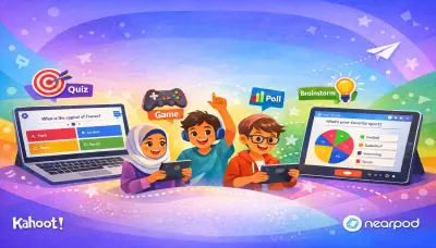 دروس وأنشطة تعليمية تفاعلية عبر كاهوت و نيربود Kahoot و Nearpod