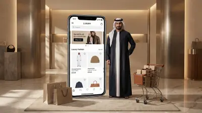 تصميم بوستر إعلاني لمتجر أزياء فاخر باستخدام الدمج البصري