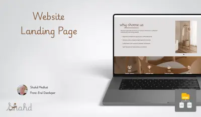 تطوير Landing Page حديثة ومتجاوبة تعكس هوية مشروعك