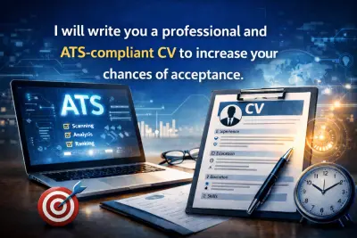سيرة ذاتية (CV) احترافية ومتوافقة مع ATS لزيادة فرص قبولك
