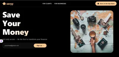 تصميم landing page