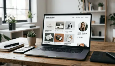 تصميم موقع portfolio احترافى