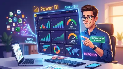 تصميم وبناء لوحات تحكم (Power BI Dashboards) تفاعلية وتحليل البيانات بدقة