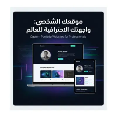 تصميم وبرمجة موقع شخصي (Portfolio)يعكس هويتك الاحترافية