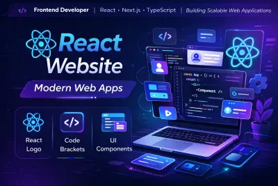 سأقوم بتطوير صفحة ويب واحدة باستخدام React تحتوي على ثلاثة أقسام ومتجاوبة مع جميع الأجهزة