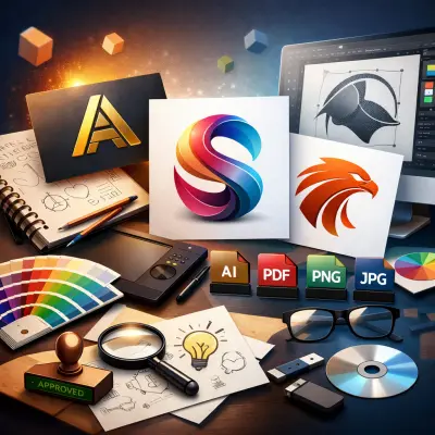 تصميم شعار احترافي ومميز لعلامتك التجارية