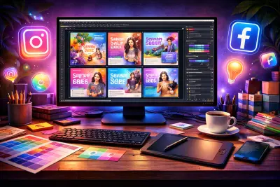 تصميمات سوشيال ميديا احترافيه