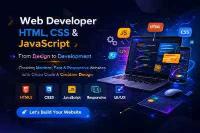 تصميم وبرمجة صفحة ويب احترافية متجاوبة لجميع الأجهزة