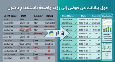 تنظيف ومعالجة البيانات باستخدام Python