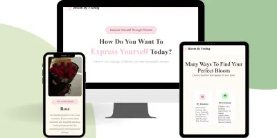 responsive landing page with html, css and javascript