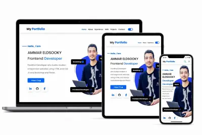 تصميم Portfolio احترافي بسعر مناسب