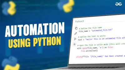 برمجة سكريبتات Python لأتمتة المهام ومعالجة البيانات