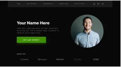 انشاء Portfolio شخصي