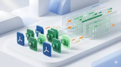 تفريغ وتحويل ملفات PDF إلى جداول Excel بدقة واحترافية