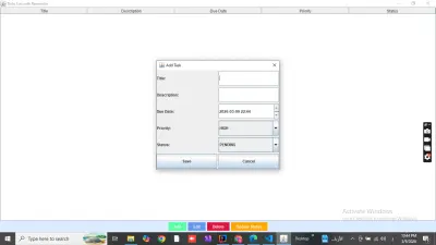 إمكانية إضافة مهام جديدة وتعديلها وحذفها.نظام تذكير تلقائي يظهر إشعار عند اقتراب موعد المهمة.إمكانية طلب دعم لتخصيص بعض المميزات أو تعديل الواجهة.