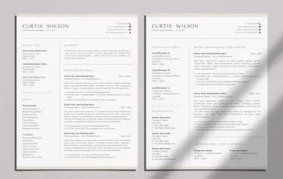 تصميم CV حديث ومنظم مناسب لكل المجالات