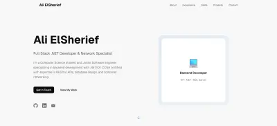 تصميم وتطوير موقع بورتفوليو شخصي احترافي متجاوب باستخدام HTML و CSS و JavaScript