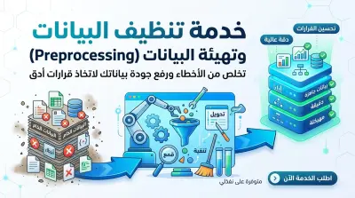 صورة العمل تنظيف البيانات (Data Cleaning & Preprocessing)