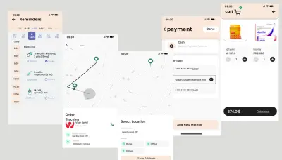 تحسين واجهة UI بسيطة (Redesign ) 3 شاشات