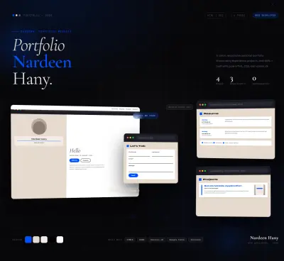 موقع شخصي Portfolio احترافي لعرض الأعمال والسيرة الذاتية