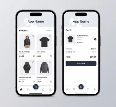 تطوير تطبيق تجارة إلكترونية احترافي بـ Flutter لـ Android و iOS
