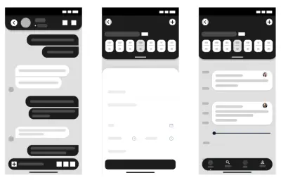 تصميم شاشة wireframe موبايل احترافية (UI/UX)
