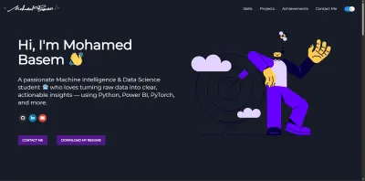 تطوير موقع بورتفوليو احترافي لعرض المهارات والمشاريع